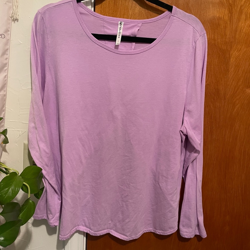 Plus Size Fabletics Open Back Shirt